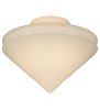 14" Wide Revival Schoolhouse Deco Ball 6" Neck Shade