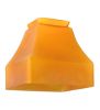 5"Sq Bungalow Frosted Amber Shade