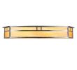 38"W Hyde Park Double Bar Mission Vanity Light