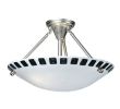 18"W Metro Fusion Enduro Glass Semi-Flushmount