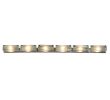73"W Metro Fusion Branches 6 LT Glass Vanity Light