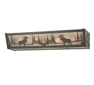 24"W Moose at Lake Vanity Light