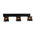 48"W Bear at Dawn 3 LT Wall Sconce