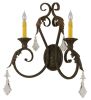 19"W Josephine 2 LT Wall Sconce