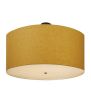 48"W Cilindro Beige Textrene Semi-Flushmount