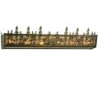 36" Long Moose at Dusk Vanity Light