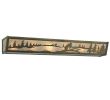 36"Wide Snowboarder Vanity Light