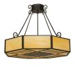 32.25"W Lakeside Octagon Semi-Flushmount