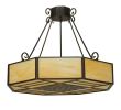 32.25"W Lakeside Octagon Semi-Flushmount