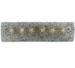 31"W Metro Fusion Moonscape Glass Vanity Light