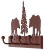 24"L Bear on the Loose 4 Hooks Coat Rack