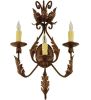 16.5"W French Elegance 3 LT Wall Sconce