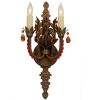 9"W Grosetto 2 LT Crystal Wall Sconce