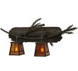 25"W Pine Branch Valley View 2 LT Vanity Light