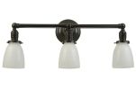23.5"W Revival Chelsea 3 LT Paddle Socket Wall Sconce