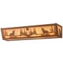 24" Wide Wolf on the Loose Vanity Light