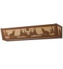 24" Wide Wolf on the Loose Vanity Light