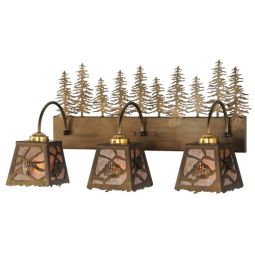 28"L Spruce Pine 3 LT Vanity Light