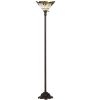 70"H Shell with Jewels Torchiere