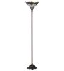 70"H Shell with Jewels Torchiere