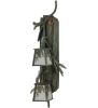 10"W Pine Branch Winter Pine 2 LT Vertical Wall Sconce