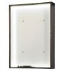 26"W Mahogany Bronze 5000K Pure White LED Backlit Display