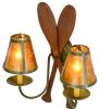 17"W Paddle 2 LT Wall Sconce