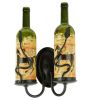 9"W Tuscan Vineyard Personalized 2 LT Wine Bottle Wall Sconce