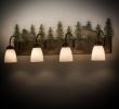 35"W Wandering Moose 4 LT Vanity Light