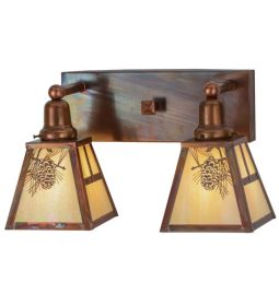 17.5"W Winter Pine 2 LT Vanity Light