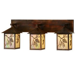 28.5"W Balsam Pine 3 LT Vanity Light