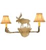 27" Wide Lone Moose 2 Light Wall Sconce