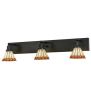 36"W Prairie Mission 3 LT Vanity Light