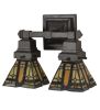 12"W Sierra Prairie Mission 2 LT Wall Sconce