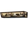 24"W Moose & Black Bear Vanity Light