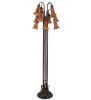 63" High Amber Tiffany Pond Lily 12 LT Floor Lamp