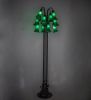 63" High Green Tiffany Pond Lily 12 LT Floor Lamp