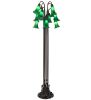 63" High Green Tiffany Pond Lily 12 LT Floor Lamp