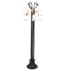 63" High White Tiffany Pond Lily 12 LT Floor Lamp