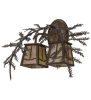 17"W Pine Branch Valley View 2 LT Wall Sconce
