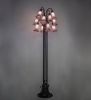60"H Lavender Tiffany Pond Lily 12 LT Floor Lamp