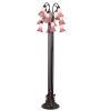 60"H Lavender Tiffany Pond Lily 12 LT Floor Lamp