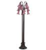 60"H Lavender Tiffany Pond Lily 12 LT Floor Lamp