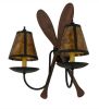 17.5"W Paddle 2 LT Wall Sconce
