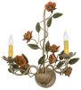 17"W Symphony Rose Basket 2 LT Wall Sconce