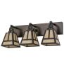 24"W "T" Mission 3 LT Vanity Light