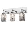 24"W Metro Fusion Licorice 3 LT Vanity Light