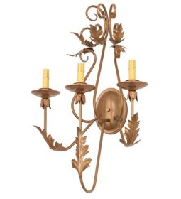 17"W French Elegance 3 LT Wall Sconce Hardware