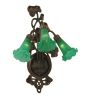 10.5"W Green Pond Lily 3 LT Wall Sconce