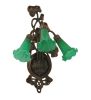 10.5"W Green Pond Lily 3 LT Wall Sconce